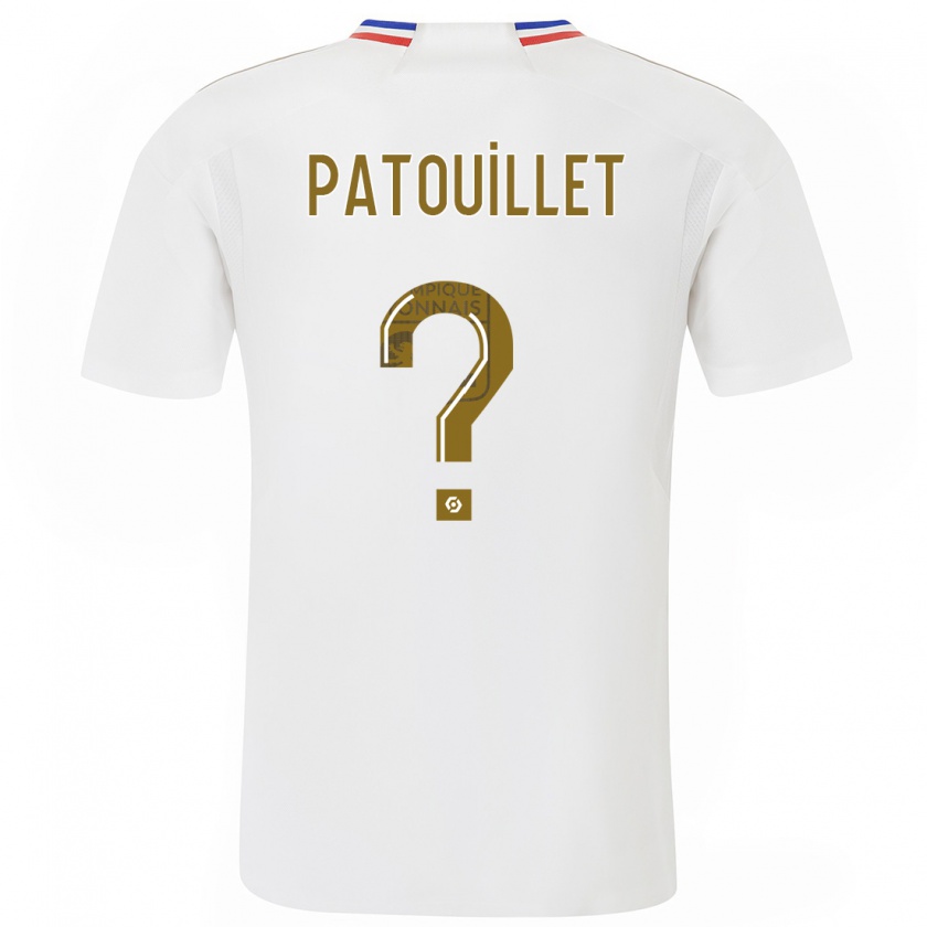 Kandiny Niño Camiseta Mathieu Patouillet #0 Blanco 1ª Equipación 2023/24 La Camisa Chile