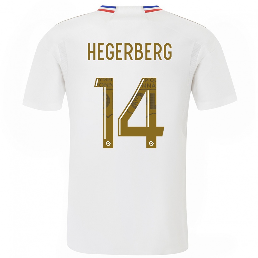 Kandiny Niño Camiseta Ada Hegerberg #14 Blanco 1ª Equipación 2023/24 La Camisa Chile