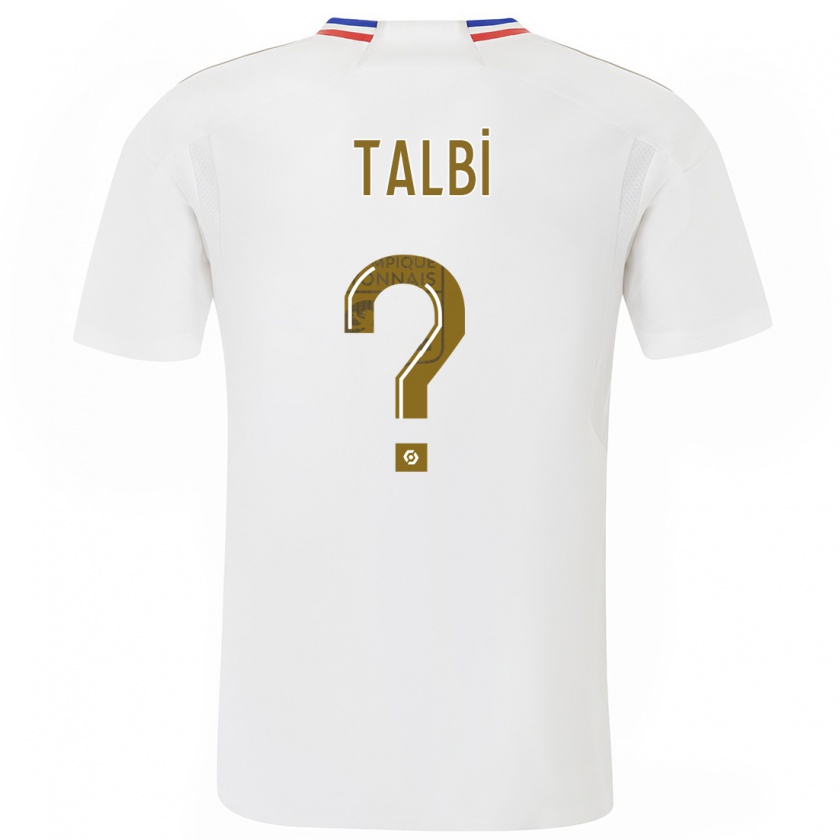 Kandiny Niño Camiseta Ryad Talbi #0 Blanco 1ª Equipación 2023/24 La Camisa Chile