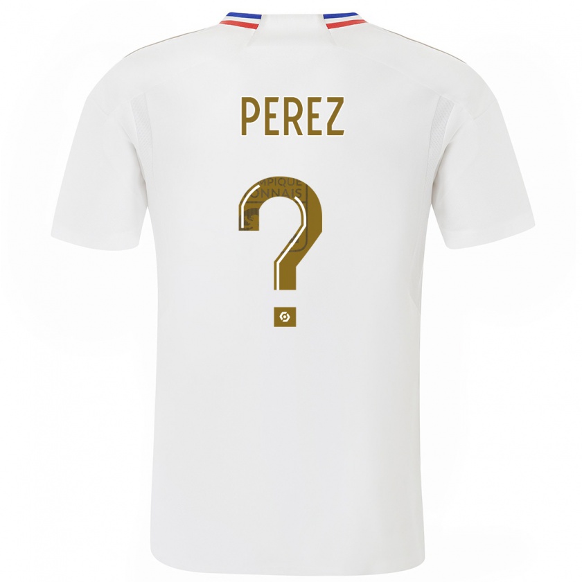 Kandiny Niño Camiseta Axel Perez #0 Blanco 1ª Equipación 2023/24 La Camisa Chile