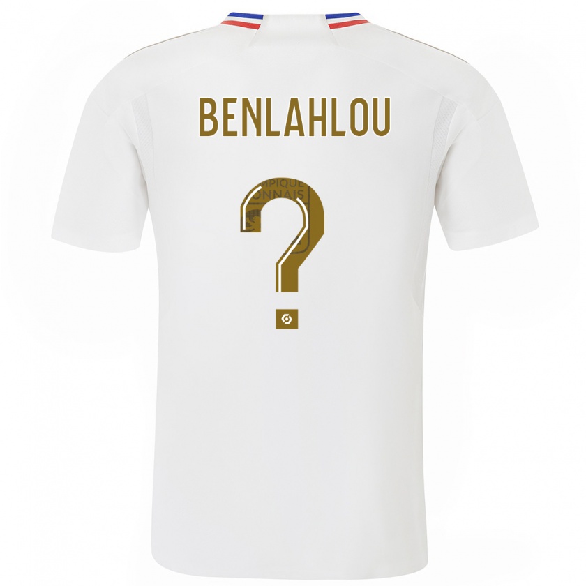 Kandiny Niño Camiseta Daryll Benlahlou #0 Blanco 1ª Equipación 2023/24 La Camisa Chile