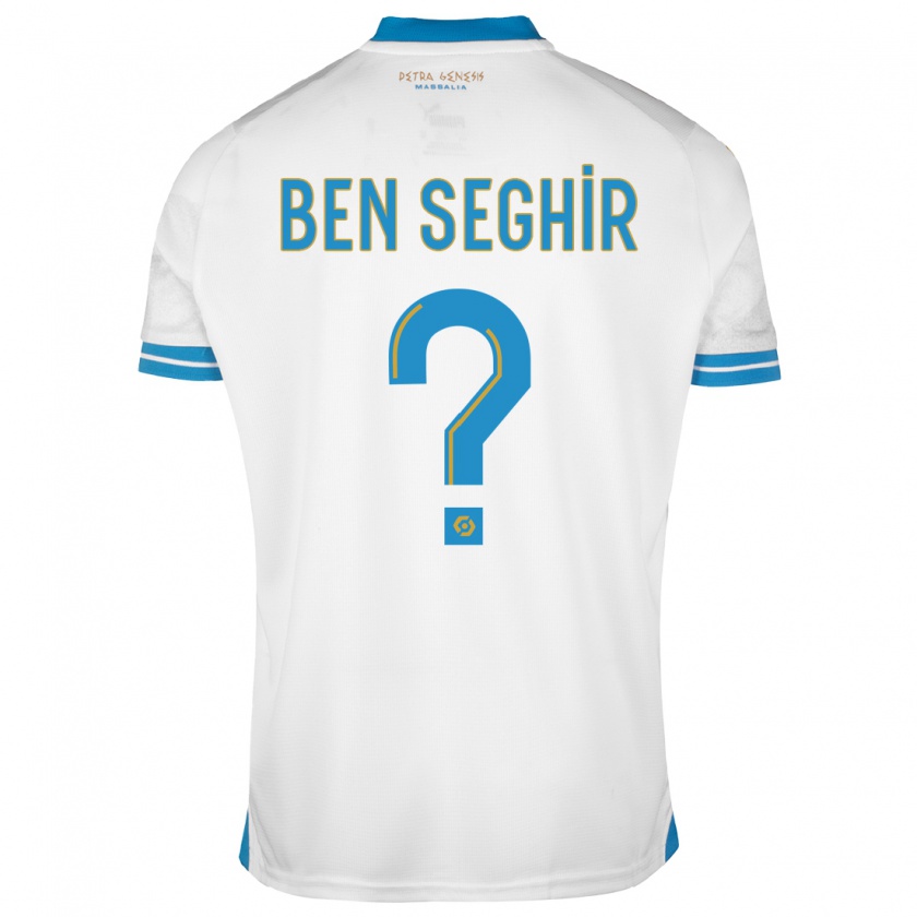 Kandiny Niño Camiseta Salim Ben Seghir #0 Blanco 1ª Equipación 2023/24 La Camisa Chile