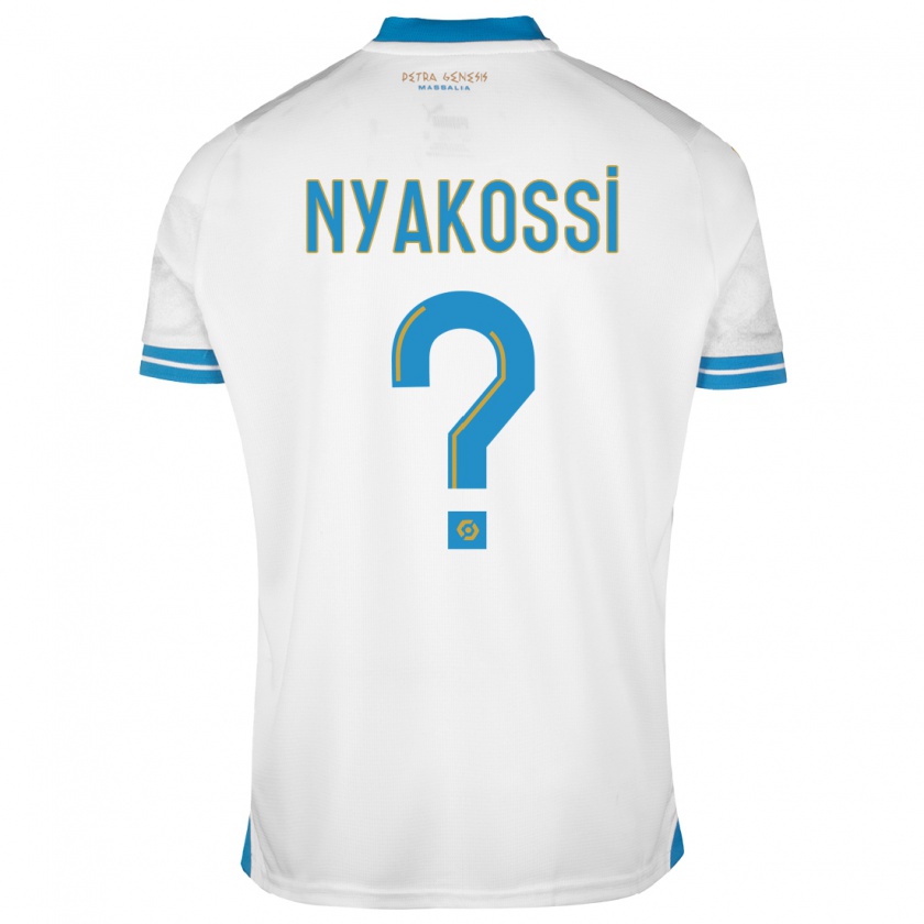 Kandiny Niño Camiseta Roggerio Nyakossi #0 Blanco 1ª Equipación 2023/24 La Camisa Chile