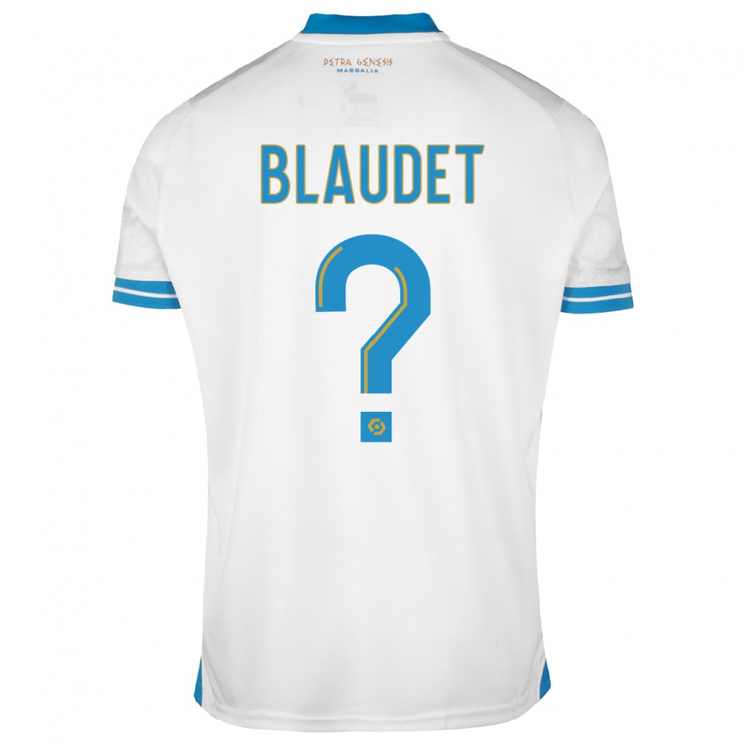 Kandiny Niño Camiseta David Blaudet #0 Blanco 1ª Equipación 2023/24 La Camisa Chile