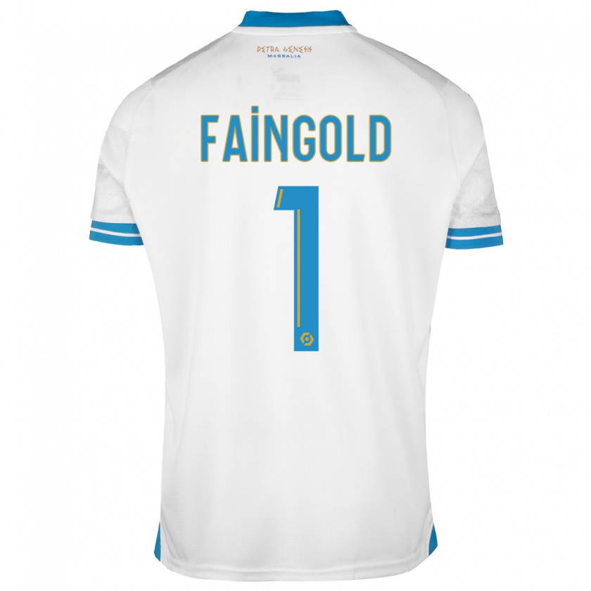 Kandiny Niño Camiseta Abbie Faingold #1 Blanco 1ª Equipación 2023/24 La Camisa Chile