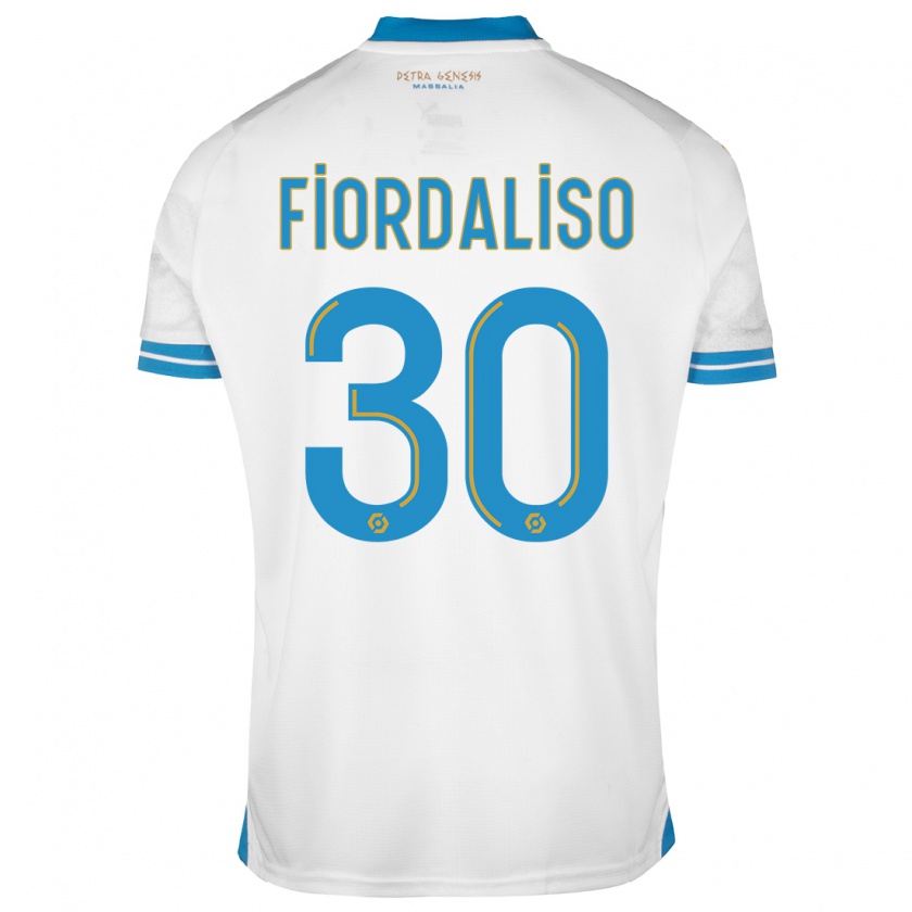 Kandiny Niño Camiseta Thelma Fiordaliso #30 Blanco 1ª Equipación 2023/24 La Camisa Chile