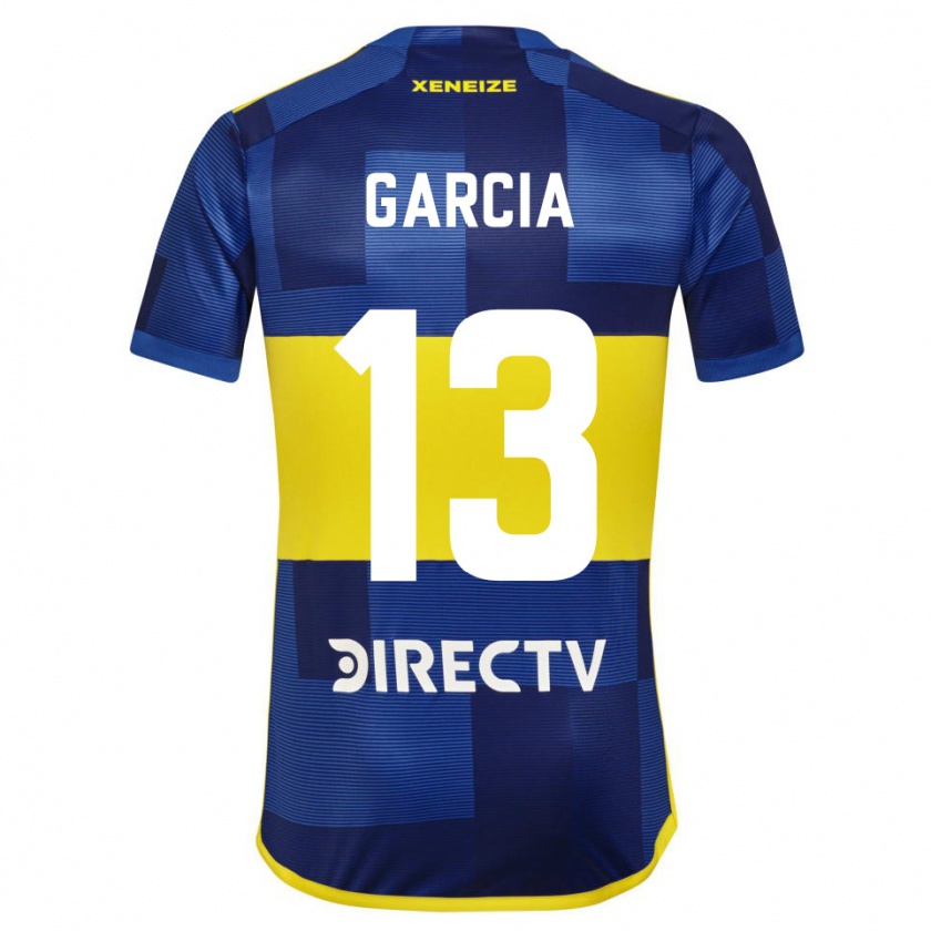 Kandiny Niño Camiseta Javier García #13 Azul Oscuro Amarillo 1ª Equipación 2023/24 La Camisa Chile