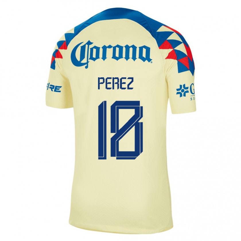 Kandiny Niño Camiseta Amanda Perez #18 Amarillo 1ª Equipación 2023/24 La Camisa Chile