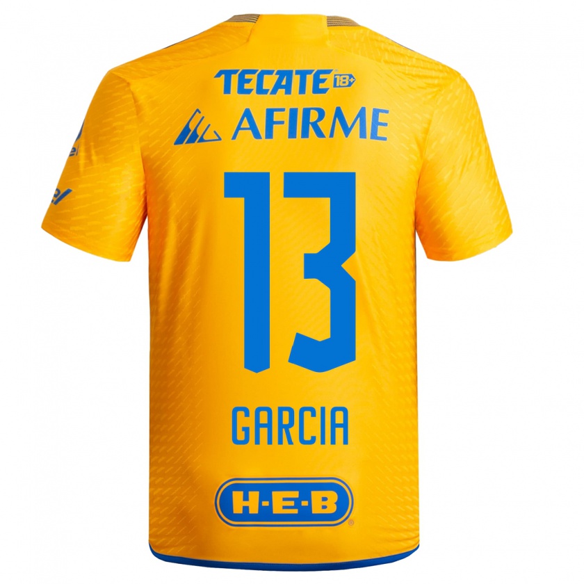 Kandiny Niño Camiseta Miriam Garcia #13 Amarillo 1ª Equipación 2023/24 La Camisa Chile