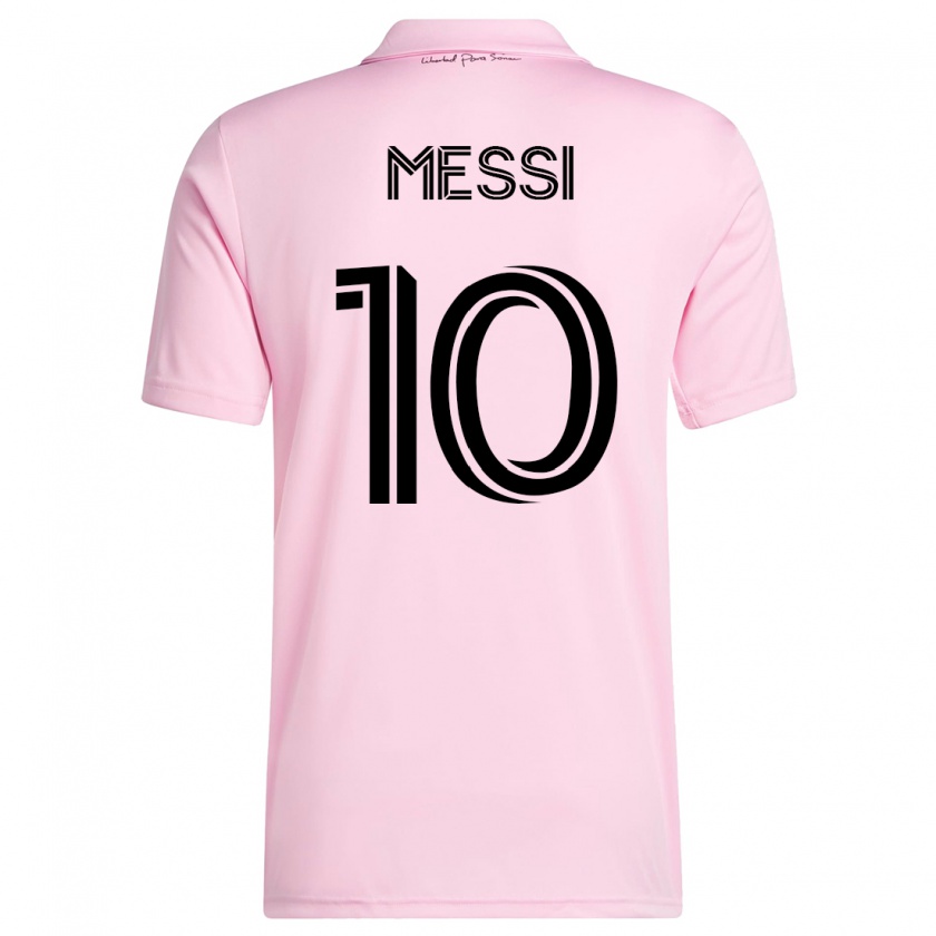 Kandiny Niño Camiseta Lionel Messi #10 Rosa 1ª Equipación 2023/24 La Camisa Chile