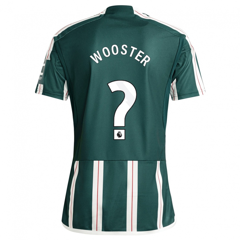 Kandiny Niño Camiseta Tom Wooster #0 Verde Oscuro 2ª Equipación 2023/24 La Camisa Chile