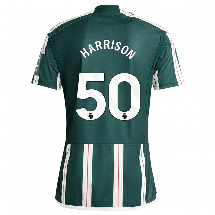 Kandiny Niño Camiseta Elyh Harrison #50 Verde Oscuro 2ª Equipación 2023/24 La Camisa Chile