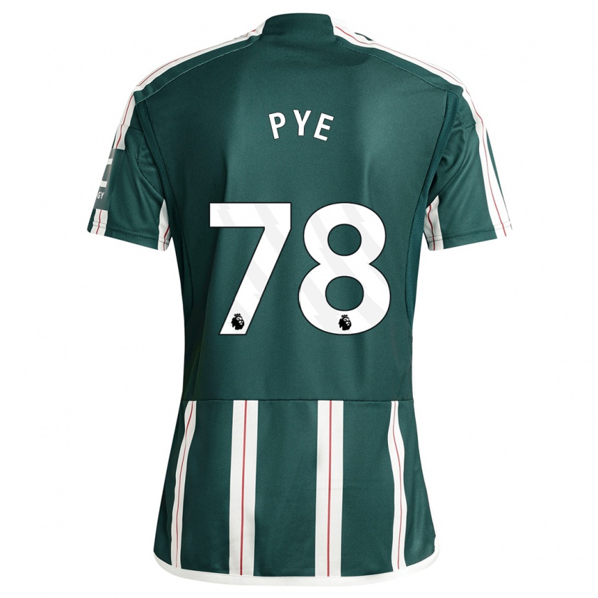 Kandiny Niño Camiseta Logan Pye #78 Verde Oscuro 2ª Equipación 2023/24 La Camisa Chile