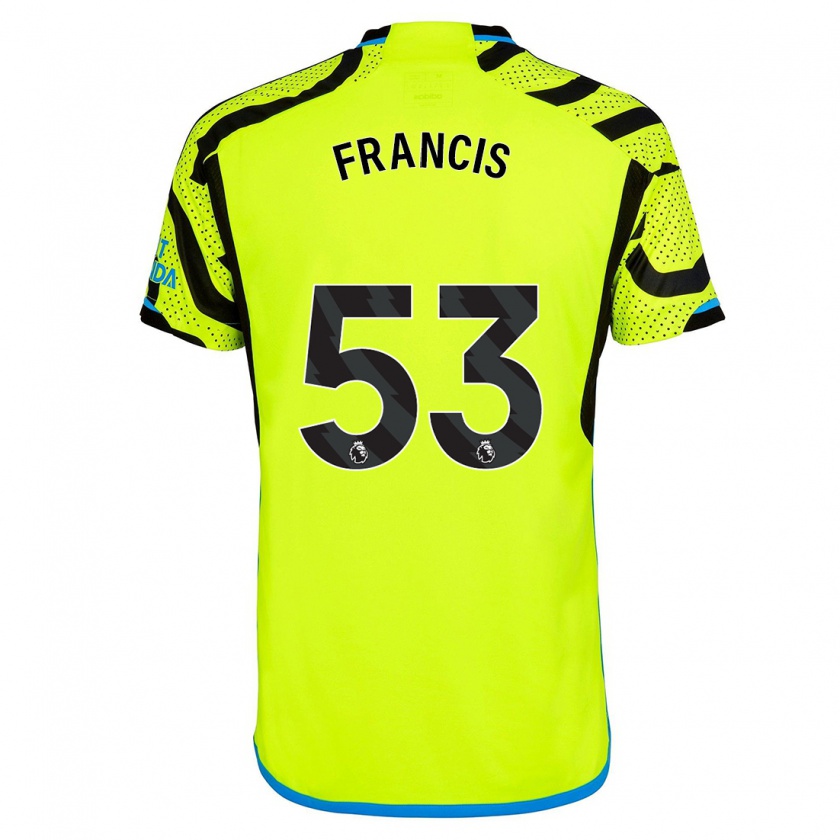 Kandiny Niño Camiseta Jack Henry-Francis #53 Amarillo 2ª Equipación 2023/24 La Camisa Chile