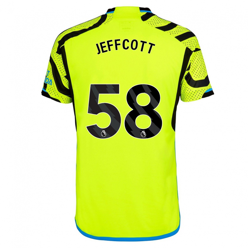 Kandiny Niño Camiseta Henry Jeffcott #58 Amarillo 2ª Equipación 2023/24 La Camisa Chile