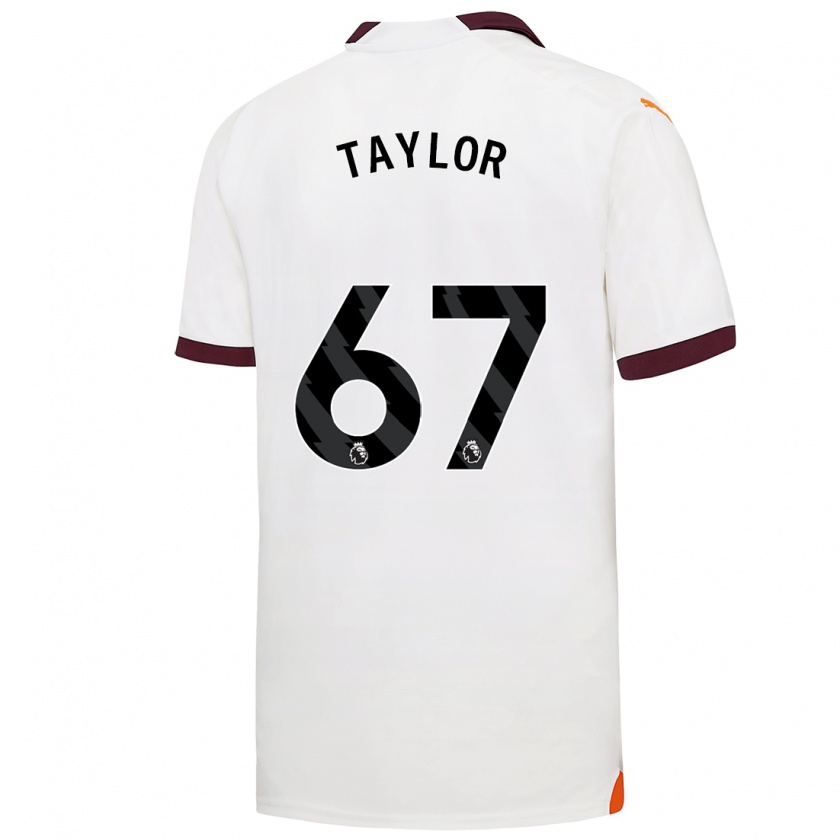 Kandiny Niño Camiseta Kane Taylor #67 Blanco 2ª Equipación 2023/24 La Camisa Chile