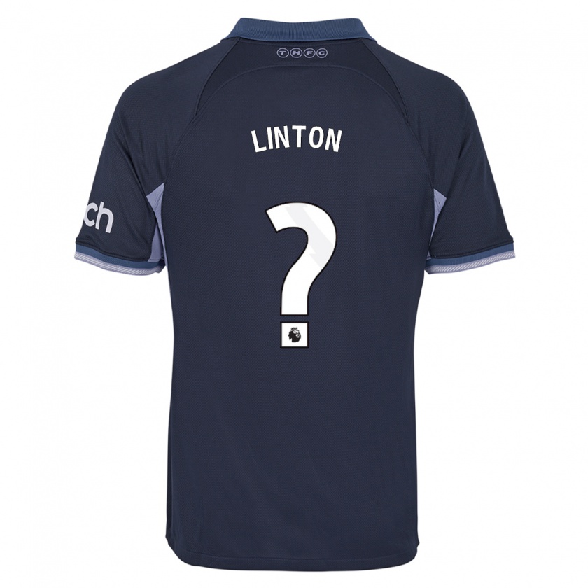 Kandiny Niño Camiseta Jahziah Linton #0 Azul Oscuro 2ª Equipación 2023/24 La Camisa Chile