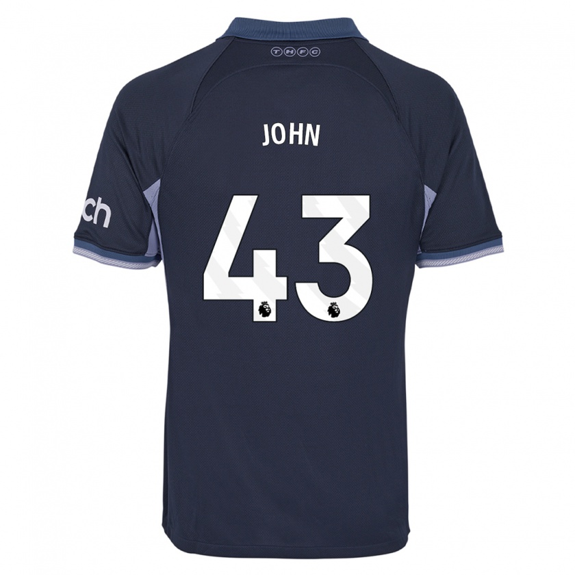Kandiny Niño Camiseta Nile John #43 Azul Oscuro 2ª Equipación 2023/24 La Camisa Chile
