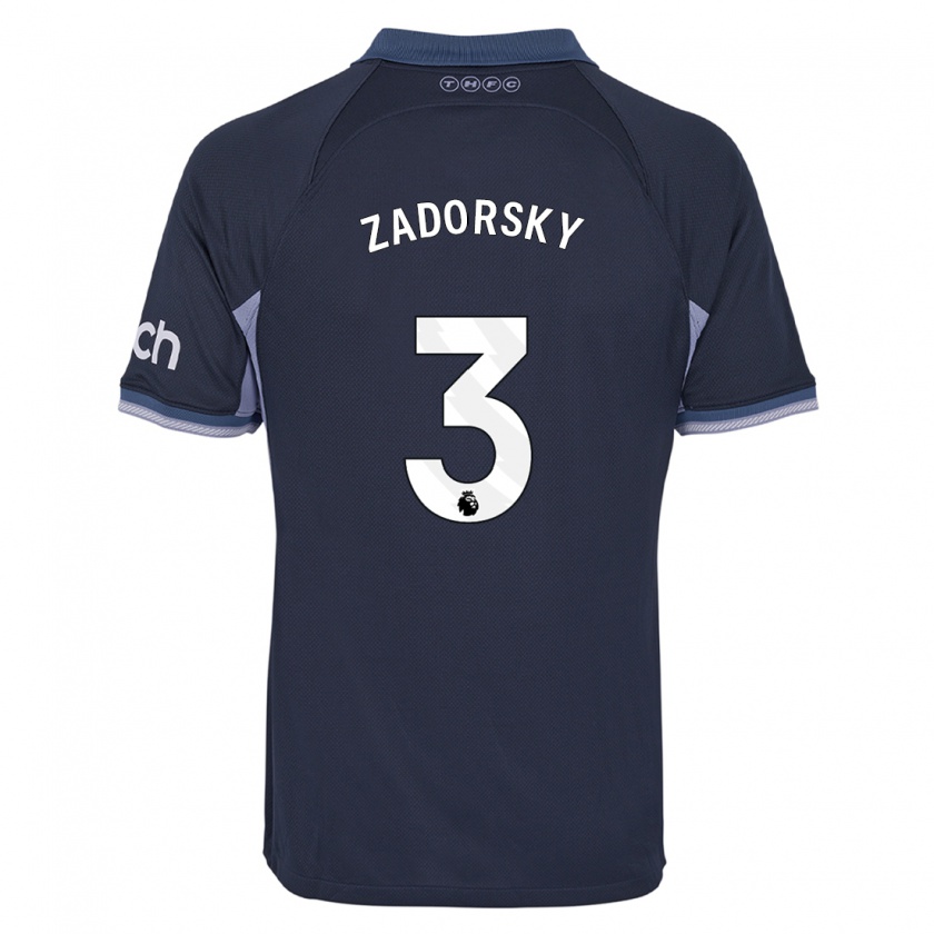 Kandiny Niño Camiseta Shelina Zadorsky #3 Azul Oscuro 2ª Equipación 2023/24 La Camisa Chile