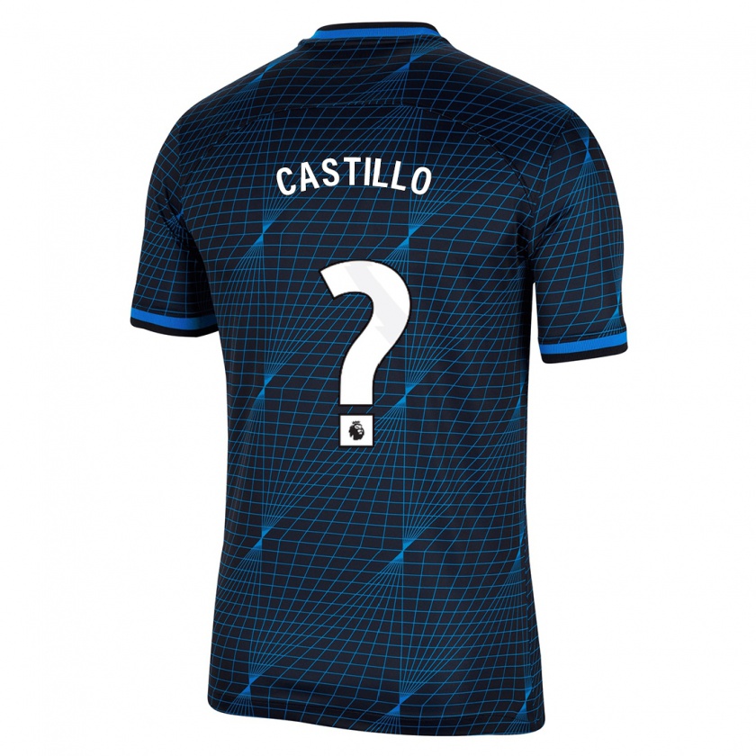 Kandiny Niño Camiseta Juan Castillo #0 Azul Oscuro 2ª Equipación 2023/24 La Camisa Chile
