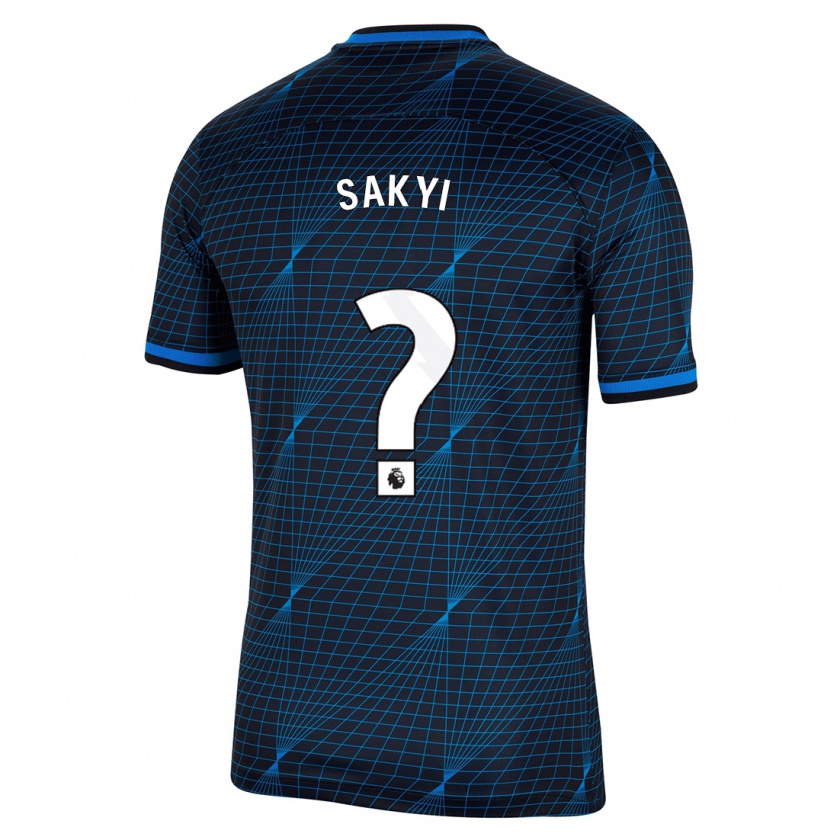 Kandiny Niño Camiseta Samuel Rak-Sakyi #0 Azul Oscuro 2ª Equipación 2023/24 La Camisa Chile