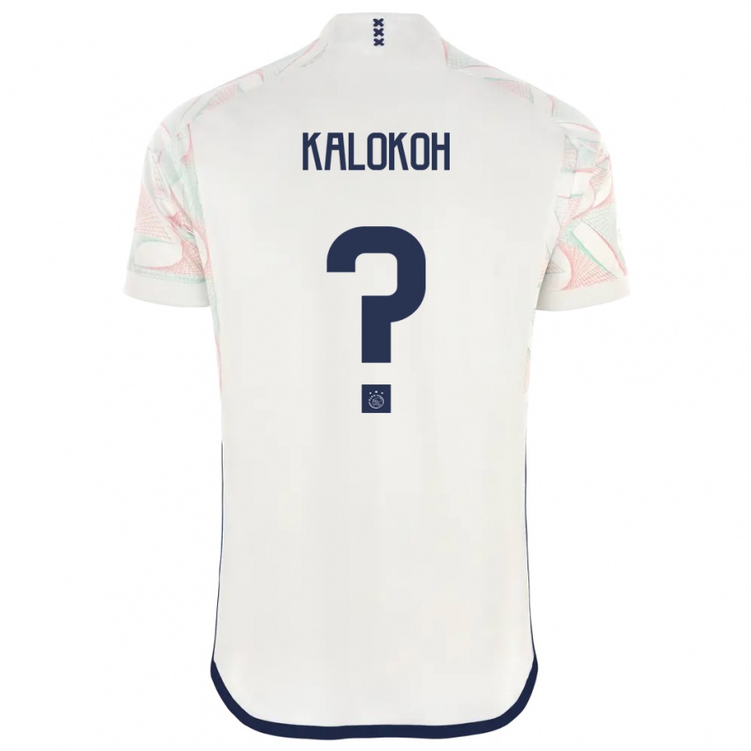 Kandiny Niño Camiseta David Kalokoh #0 Blanco 2ª Equipación 2023/24 La Camisa Chile