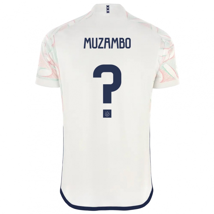 Kandiny Niño Camiseta Stanis Idumbo Muzambo #0 Blanco 2ª Equipación 2023/24 La Camisa Chile