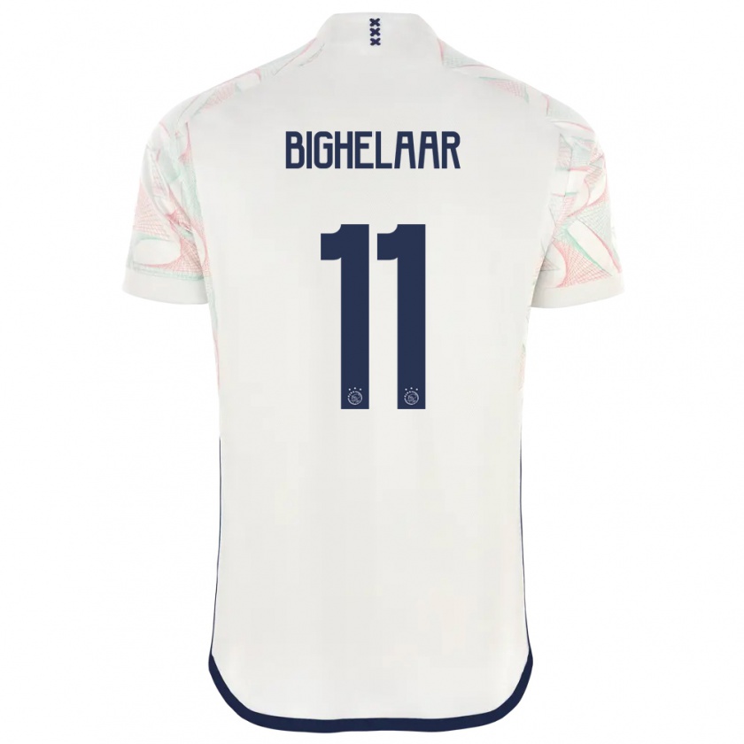 Kandiny Niño Camiseta Marjolijn Van Den Bighelaar #11 Blanco 2ª Equipación 2023/24 La Camisa Chile