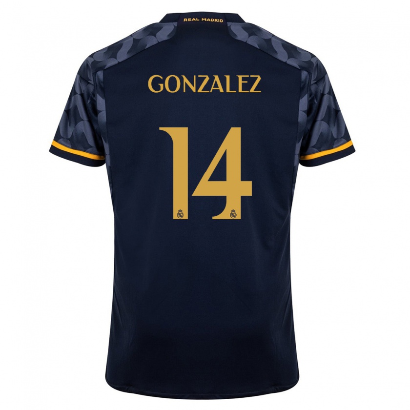 Kandiny Niño Camiseta David González #14 Azul Oscuro 2ª Equipación 2023/24 La Camisa Chile