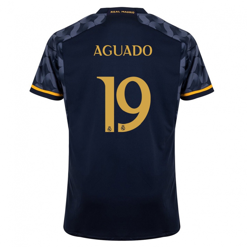 Kandiny Niño Camiseta Lorenzo Aguado #19 Azul Oscuro 2ª Equipación 2023/24 La Camisa Chile