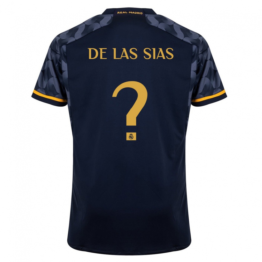 Kandiny Niño Camiseta Marcos De Las Sias #0 Azul Oscuro 2ª Equipación 2023/24 La Camisa Chile