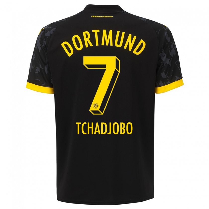 Kandiny Niño Camiseta Dia Tchadjobo #7 Negro 2ª Equipación 2023/24 La Camisa Chile