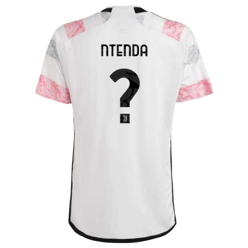 Kandiny Niño Camiseta Jean-Claude Ntenda #0 Blanco Rosa 2ª Equipación 2023/24 La Camisa Chile