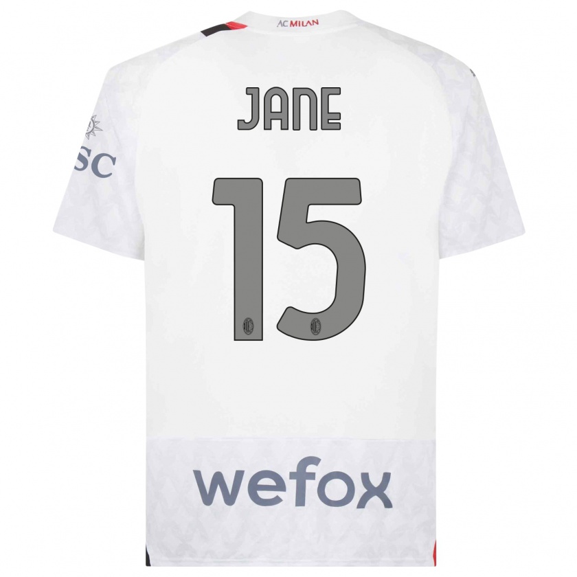 Kandiny Niño Camiseta Refiloe Jane #15 Blanco 2ª Equipación 2023/24 La Camisa Chile