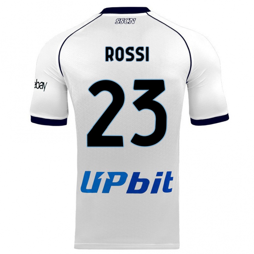 Kandiny Niño Camiseta Leonardo Rossi #23 Blanco 2ª Equipación 2023/24 La Camisa Chile