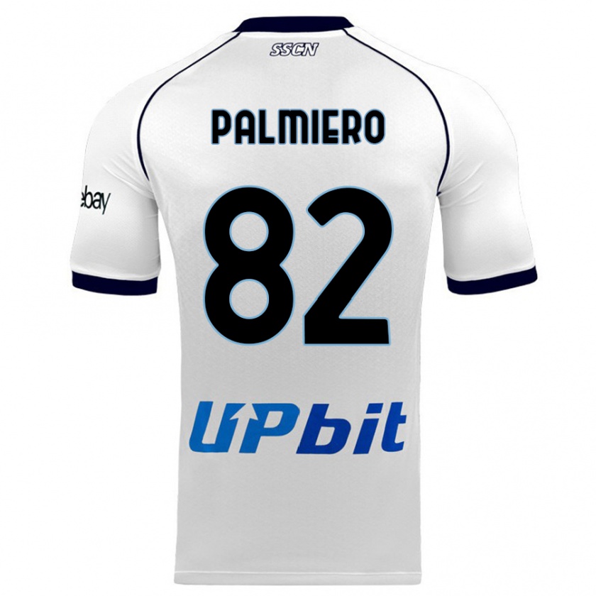 Kandiny Niño Camiseta Luca Palmiero #82 Blanco 2ª Equipación 2023/24 La Camisa Chile