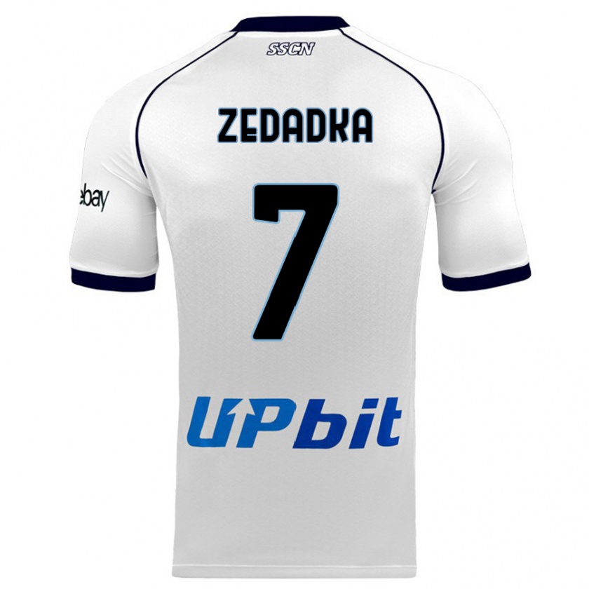 Kandiny Niño Camiseta Karim Zedadka #7 Blanco 2ª Equipación 2023/24 La Camisa Chile