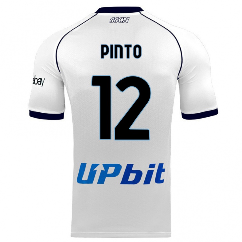 Kandiny Niño Camiseta Ciro Pinto #12 Blanco 2ª Equipación 2023/24 La Camisa Chile