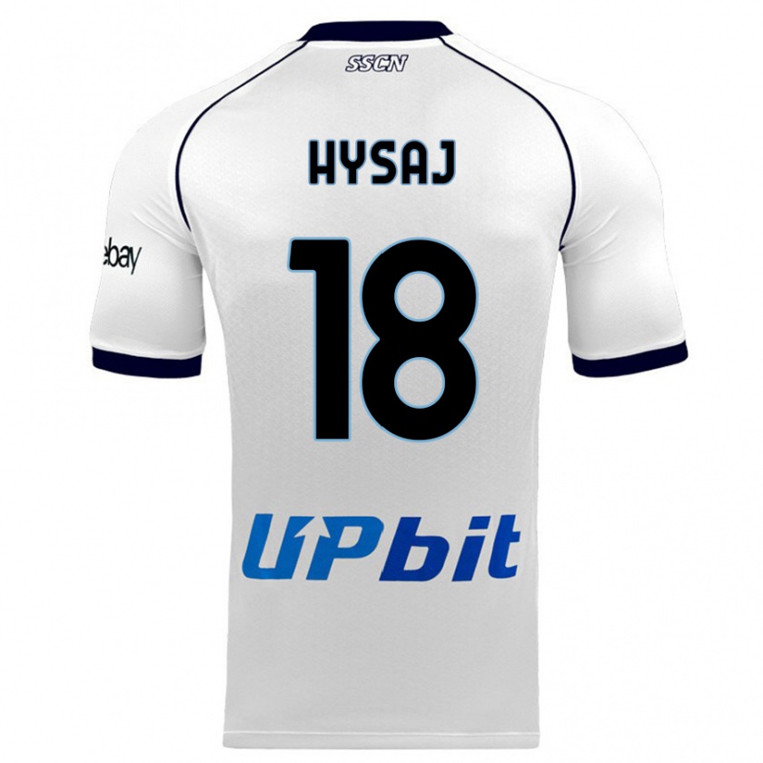 Kandiny Niño Camiseta Daniel Hysaj #18 Blanco 2ª Equipación 2023/24 La Camisa Chile