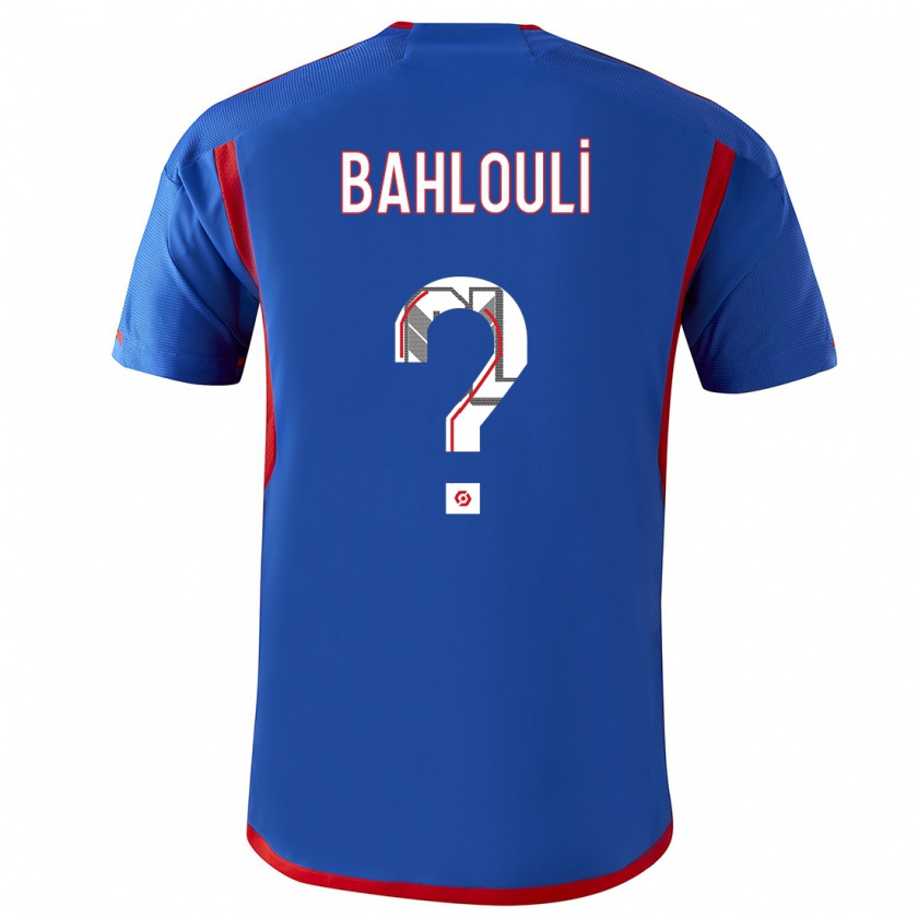 Kandiny Niño Camiseta Djibrail Bahlouli #0 Azul Rojo 2ª Equipación 2023/24 La Camisa Chile