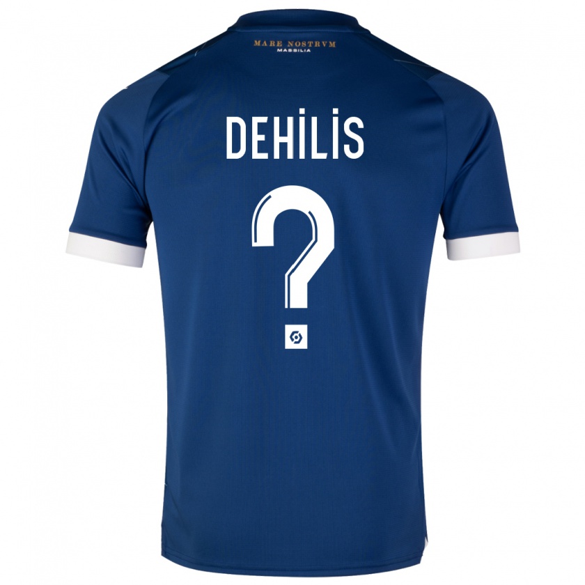 Kandiny Niño Camiseta Rayan Dehilis #0 Azul Oscuro 2ª Equipación 2023/24 La Camisa Chile