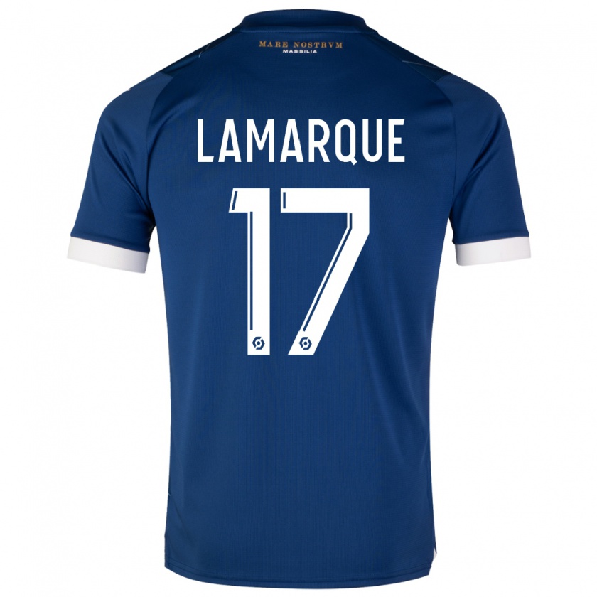 Kandiny Niño Camiseta Alais Lamarque #17 Azul Oscuro 2ª Equipación 2023/24 La Camisa Chile
