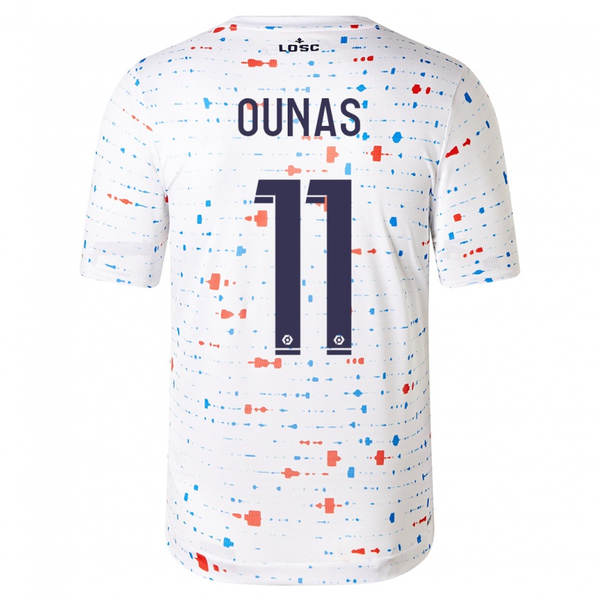 Kandiny Niño Camiseta Adam Ounas #11 Blanco 2ª Equipación 2023/24 La Camisa Chile