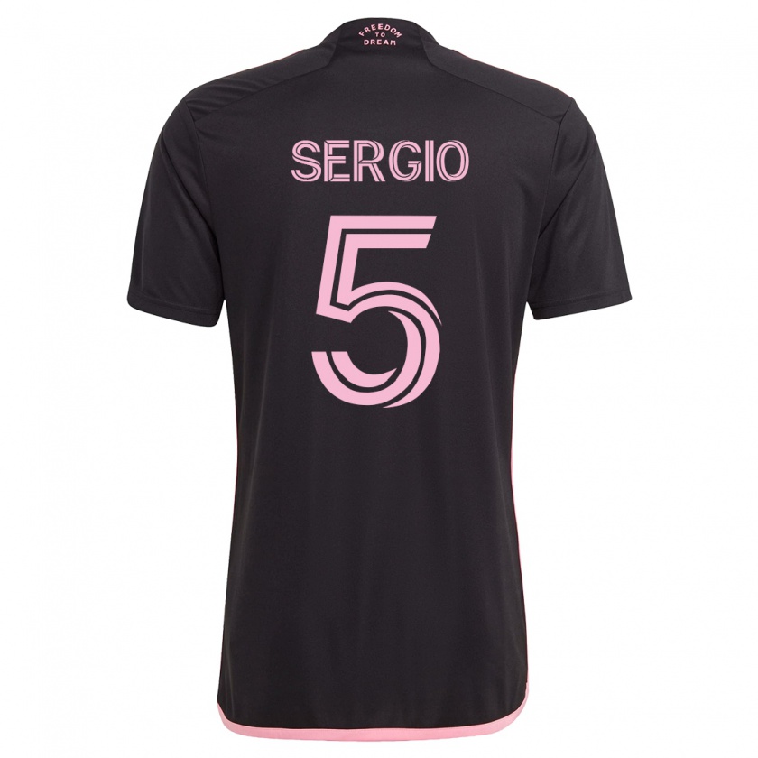 Kandiny Niño Camiseta Sergio Busquets #5 Negro 2ª Equipación 2023/24 La Camisa Chile