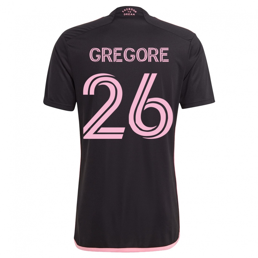 Kandiny Niño Camiseta Gregore #26 Negro 2ª Equipación 2023/24 La Camisa Chile