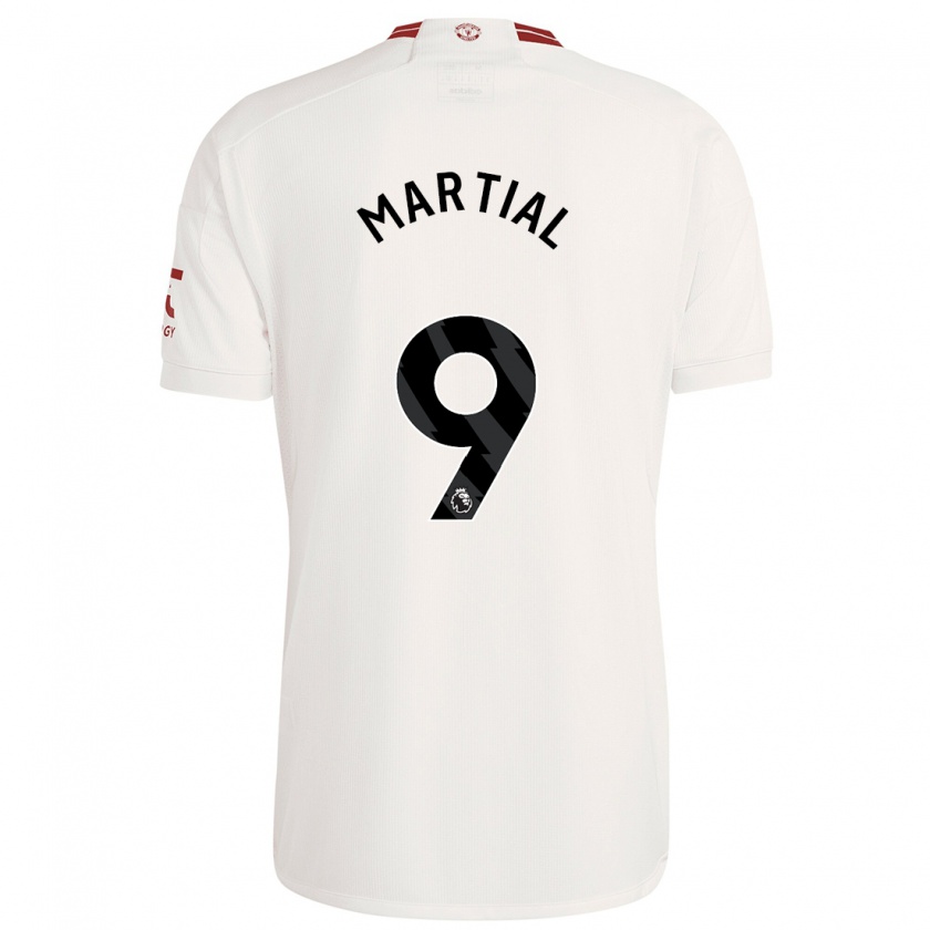 Kandiny Niño Camiseta Anthony Martial #9 Blanco Equipación Tercera 2023/24 La Camisa Chile