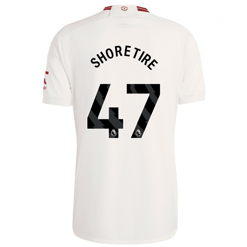 Kandiny Niño Camiseta Shola Shoretire #47 Blanco Equipación Tercera 2023/24 La Camisa Chile