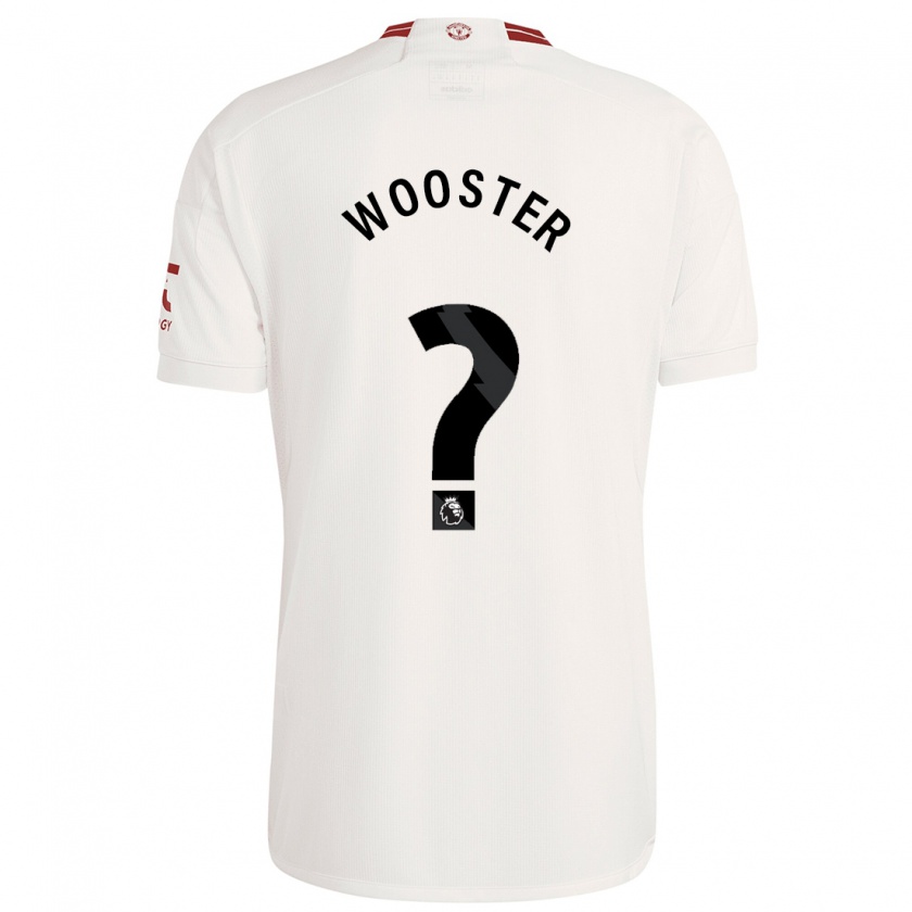 Kandiny Niño Camiseta Tom Wooster #0 Blanco Equipación Tercera 2023/24 La Camisa Chile