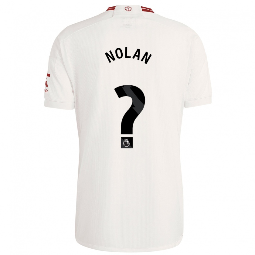 Kandiny Niño Camiseta James Nolan #0 Blanco Equipación Tercera 2023/24 La Camisa Chile