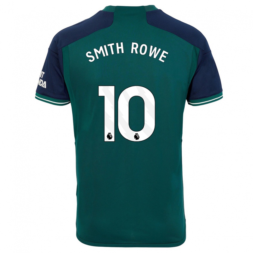 Kandiny Niño Camiseta Emile Smith Rowe #10 Verde Equipación Tercera 2023/24 La Camisa Chile